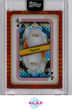 BAYMAX QUEEN OF HEARTS ACETATE PLAYING CARDS TOPPS 2025 DISNEY 2025 088/125 ENG - Image 1