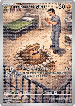 El Chapo's Diglett DIY Pokemon Card - ONE OF A KIND! - Image 1