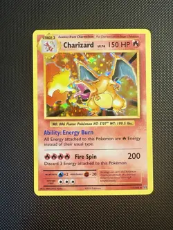 Pokemon TCG Charizard Reverse Holo Rare Card XY Evolutions 11/108 NM Condition - Image 1