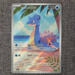 Pokemon Misty's Lapras Illustration Rare Holo SV10 194/182 110 HP Card - Image 1