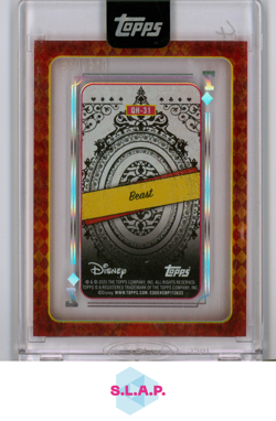 BEAST QUEEN OF HEARTS ACETATE PLAYING CARDS TOPPS 2025 DISNEY 2025 118/125 ENG - Image 2