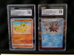 Pokemon TCG Bundle Lot – Sandshrew & Starmie CGC 10 Graded Classic Cards - Image 1