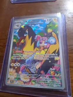 Pokemon TCG Iono's Kilowattrel Card Journey Together IR 163/159 NM - Image 1