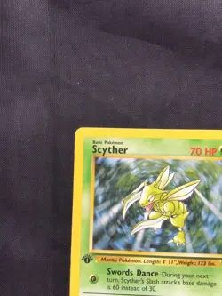 Pokemon Cards: 1st Edition Jungle Rare: Scyther 26/64 - Image 2
