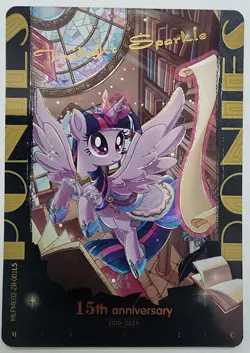 My Little Pony Trading Card 15th AV Twilight Sparkle Foil Kayou MLPME02-ZR-001L5 - Image 1