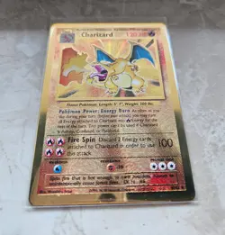 Pokemon TCG Charizard Gold Card English Celebrations 2021 4/102 - Image 1