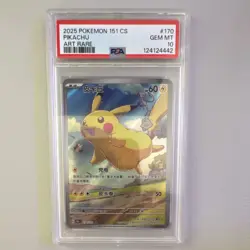 Pokemon TCG Pikachu 151 CS 2025 Art Rare 170/151 Chinese PSA 10 Card Stock - Image 1