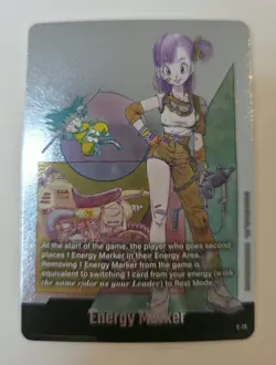 Dragon Ball Super Card Game Fusion World E-73 Bulma Energy Marker Single Card - Image 1
