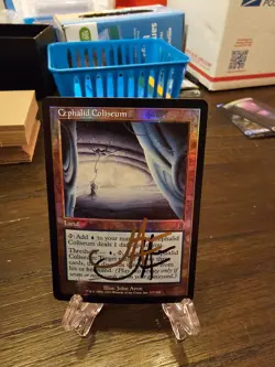 FOIL Cephalid Coliseum Odyssey MTG Magic the Gathering Cards Signed - Image 1