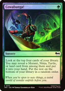 NM Foil Cowabunga!, MTG, TMNT, Magic the Gathering, 113 - Image 1