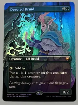 MTG Lorwyn Eclipsed - Special Guest Devoted Druid Creature MYTHIC FOIL #0138 - Image 1