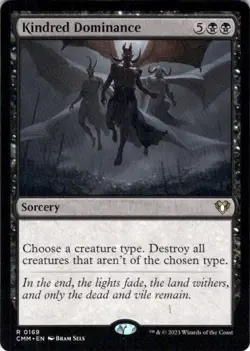 MTG - Kindred Dominance - CMM - Regular Rare #0169 FRESHLY CRACKED - Image 1