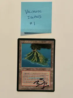 MTG FBB Volcanic Island - Italian Dual Land Signed - Image 1