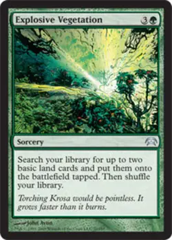 1x Explosive Vegetation NM-Mint, English Planechase MTG Magic - Image 1