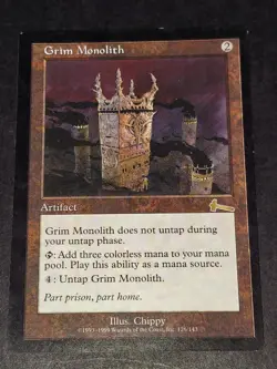 Grim Monolith - Urza's Legacy - Near Mint - MTG Magic Reserved List 1999 1 of 4 - Image 1