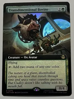 MTG TMNT Transdimensional Bovine Creature RARE FOIL #0274 - Image 1