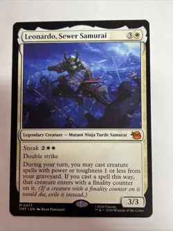 MTG Leonardo, Sewer Samurai #17 Mythic Ninja Turtles - Image 1