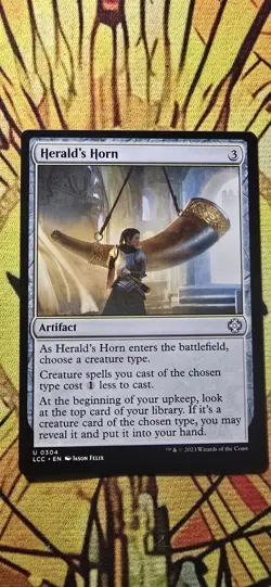 Herald's Horn Commander: the Lost Caverns of Ixalan Regular Artifact Uncommon NM - Image 1