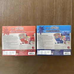 (2) Pokemon Battle Styles ETB Red & Blue NEW & SEALED Elite Trainer Card Boxes - Image 2