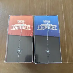 (2) Pokemon Battle Styles ETB Red & Blue NEW & SEALED Elite Trainer Card Boxes - Image 3