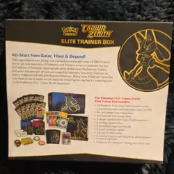 Pokemon Crown Zenith Elite Trainer Box Sealed 10 Booster Packs English - Image 2