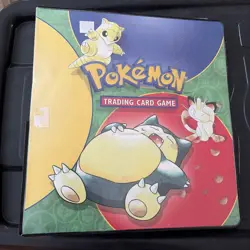 Pokemon Vintage 1999 Base Set A4 Original Folder Binder Snorlax WOTC damaged - Image 1