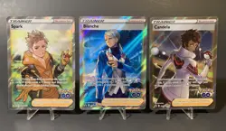 Spark, Blanche and Candela PROMO Cards Pokemon Go TCG SWSH226, SWSH227, SWSH228 - Image 1