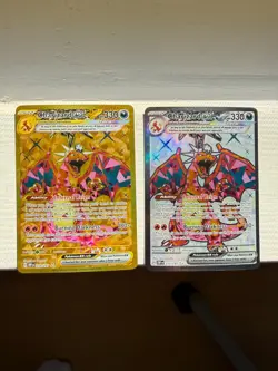 Pokemon Set of x2 sv03 Charizard Obsidian Flames Hyper Rare 228, Ultra Rare 215 - Image 1