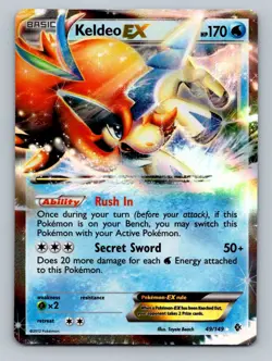 Pokemon - Keldeo EX - 49/149 - BW Boundaries Crossed - Ultra Rare - Image 1