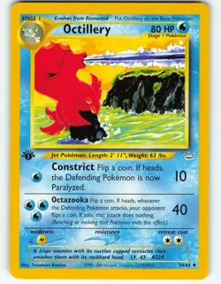 Octillery - 1st Edition - 34/64 Neo Revelation - Pokemon TCG - 2001 - Image 1