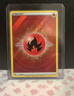 Pokemon TCG Crown Zenith Fire Energy Ultra Rare Card 153/159 - Image 1
