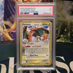 2006 Pokemon EX Charizard Holo Crystal Guardians PSA 3 - Image 1
