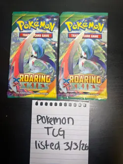 Pokemon TCG XY Roaring Skies Booster packs LOT OF 2 - Image 1