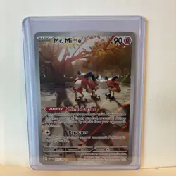Pokemon TCG 151 Scarlet & Violet Mr. Mime 179/165 Illustration Rare! - Image 1
