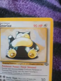 Pokemon TCG #143 Snorlax Rare Unlimited Base Set 30/130 Non Holo - Image 4
