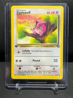 Jigglypuff 54/64 Pokemon 1999 Jungle 1st Edition - MP - Image 1