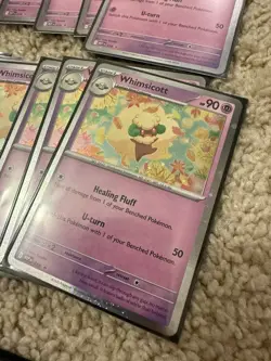 Lot 69 Pokemon Cottonee Whimsicott Cosmo Holo Blister Promo (36x/33x) NM - Image 3