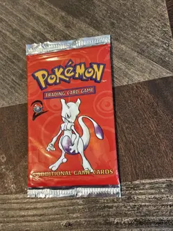 Pokemon TCG Base Set 2 Mewtwo Sealed Booster Pack Not Weighed Selling As Is Exc - Image 3
