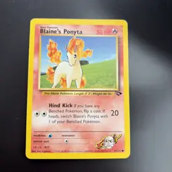 Pokemon TCG Blaine's Ponyta Gym Challenge 64/132 Regular MP - Image 1