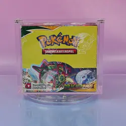 DRACHENWANDEL POKEMON DISPLAY SWERT & SCHILD 2021 GERMAN OVP SEALED ACRYL CASE - Image 1