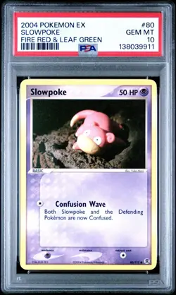 2004 Pokemon Ex Fire Red & Leaf Green Slowpoke 80/112 - PSA 10 GEM MINT - Image 1