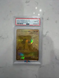Pokemon Mega Charizard X ex Mega Hyper Rare Holo English 2025 PSA 10 130/094 - Image 1