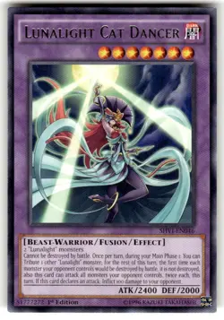 Yugioh Lunalight Cat Dancer SHVI-EN046 Rare 1st Edition NM - Image 1