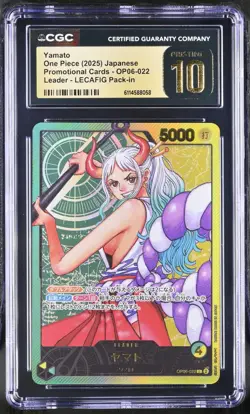 One Piece Japanese Yamato OP06-022 LECAFIG Pack-in Promo CGC PRISTINE 10 - Image 1