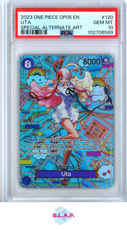 UTA ONE PIECE OP02-120 2023 AWAKENING OF THE NEW ERA SP ENGLISH PSA 10 - Image 1