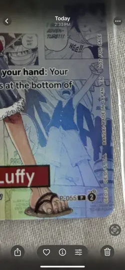 Monkey.D.Luffy College Basketball US Voyage P-055 One Piece Promo Sealed - Image 5
