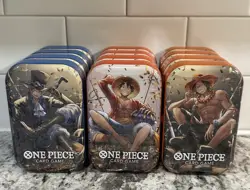 LOT of (12) One Piece TCG Tin Pack Set Vol. 2 Set TS-02 Display English OP13 NEW - Image 1