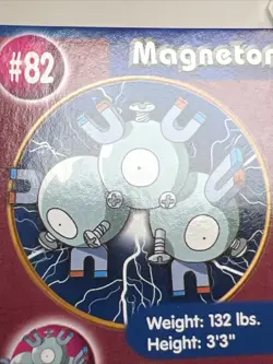 LP- Magneton #82 Burger King UNPERFORATED Poke Trivia Card 1999 Pokemon Card - Image 5