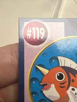 MP+ Seaking #119 Burger King UNPERFORATED Poke Trivia Card 1999 Pokemon Card - Image 4