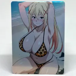 Konosuba Darkness Goddess Anime Waifu ACG Foil Card - Image 1